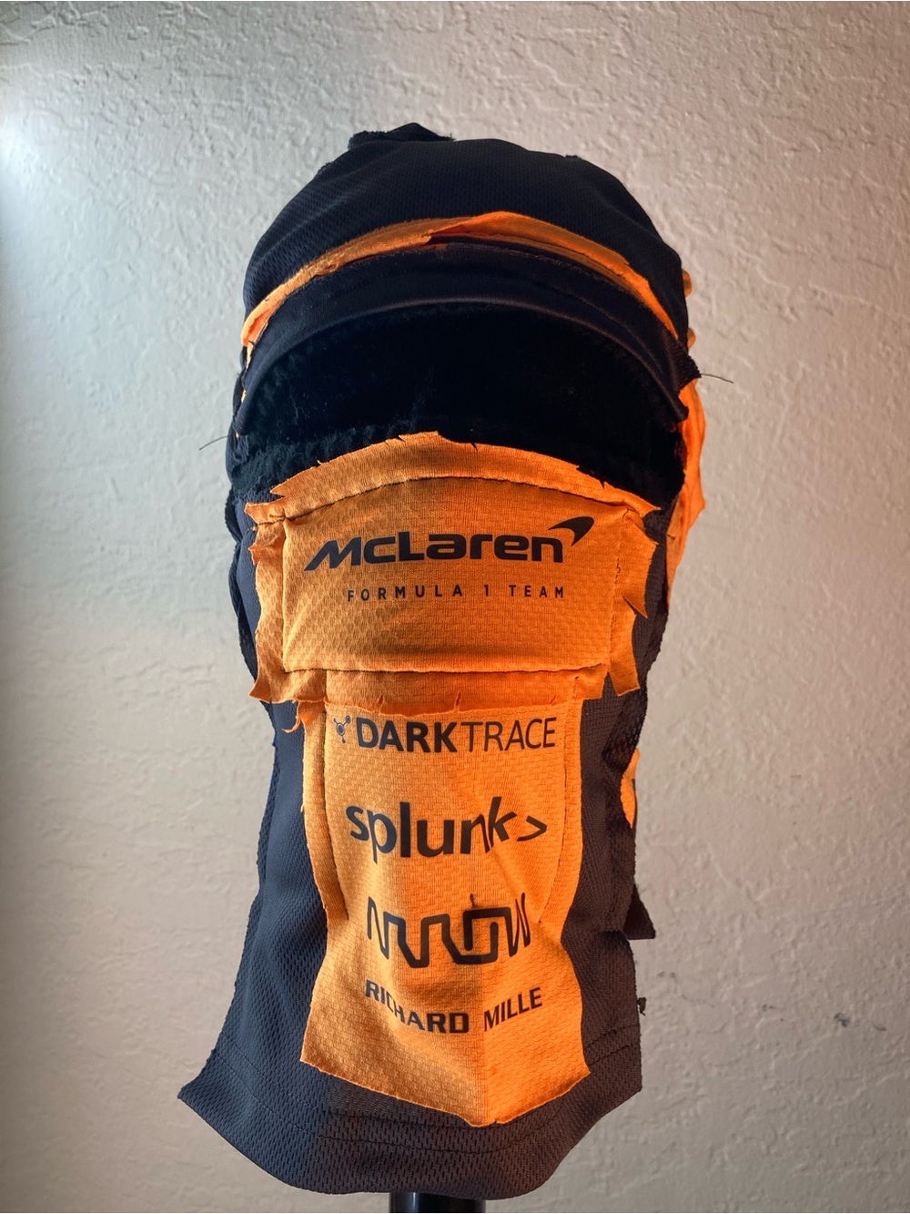 McLaren yellow and black balaclava 1 of 1